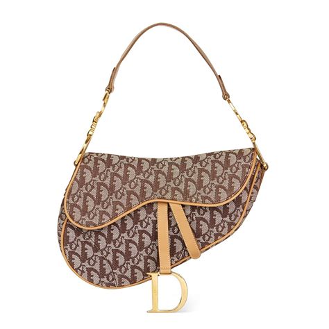 christian dior saddle bag monogram|authentic vintage Dior bag.